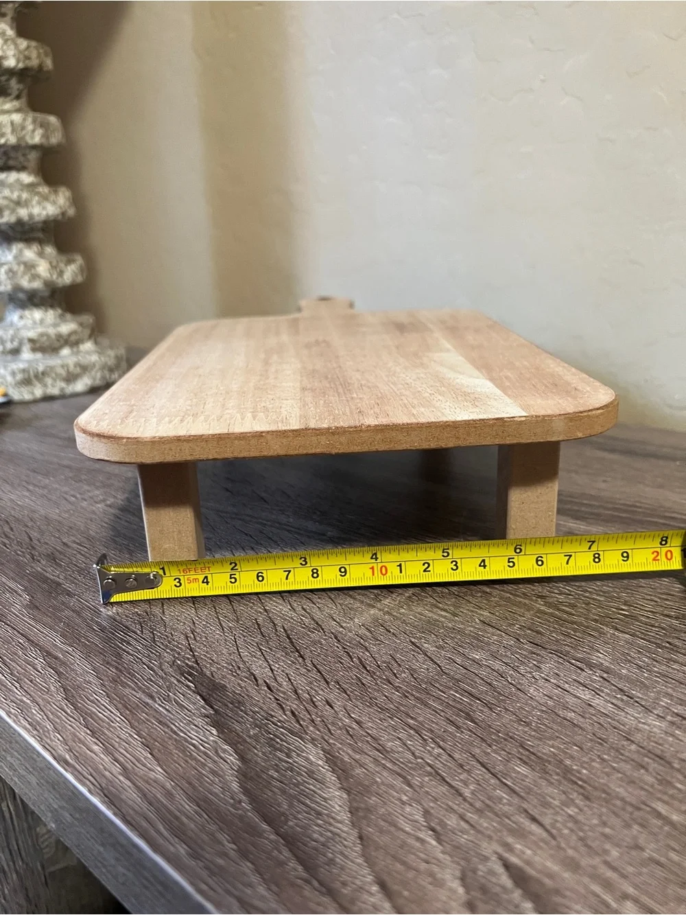 Target Bullseye Wood Tiered Rectangle Tray Display Riser Rustic Farmhouse NWT